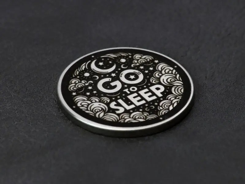 One More Game vs. Go to Sleep, Flip Coin, Decision Coin for gamers, Christmas Gift, Gift for Him, Mothers day Gift - Valentines Day Gift