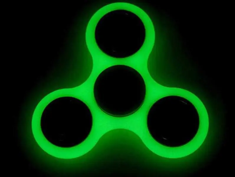 Light-Up Portable ABS Plastic Fidget Spinner - Sensory Fidget Relief Toy for 3-4 Years Old Kids, Creates Hypnotic Light Trails, Aids Calm Corner Emotional Regulation, Fun for Kids-Teens-Adults