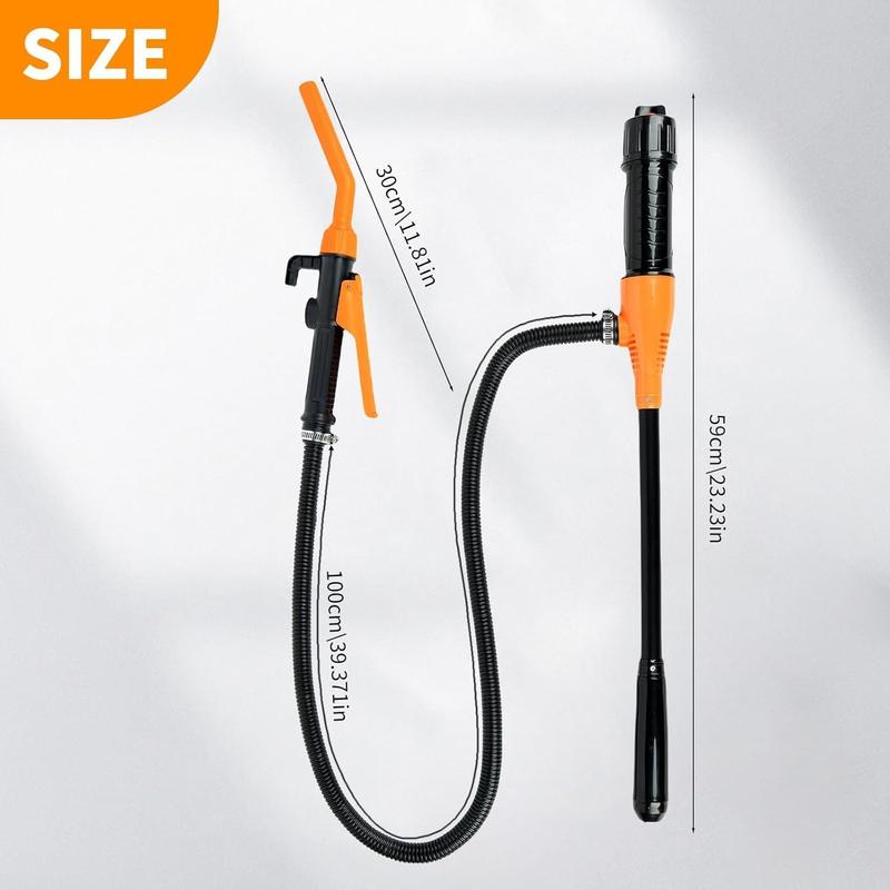 2026 Upgrade Portable Power Battery Pump, Battery Operated Electric Siphon Pump, Gas Pump for Gas Can, Extended Hose Fuel Transfer Pump,  Portable Hand Fuel Pump for Gas, Fuel, Diesel, Water Transfer.