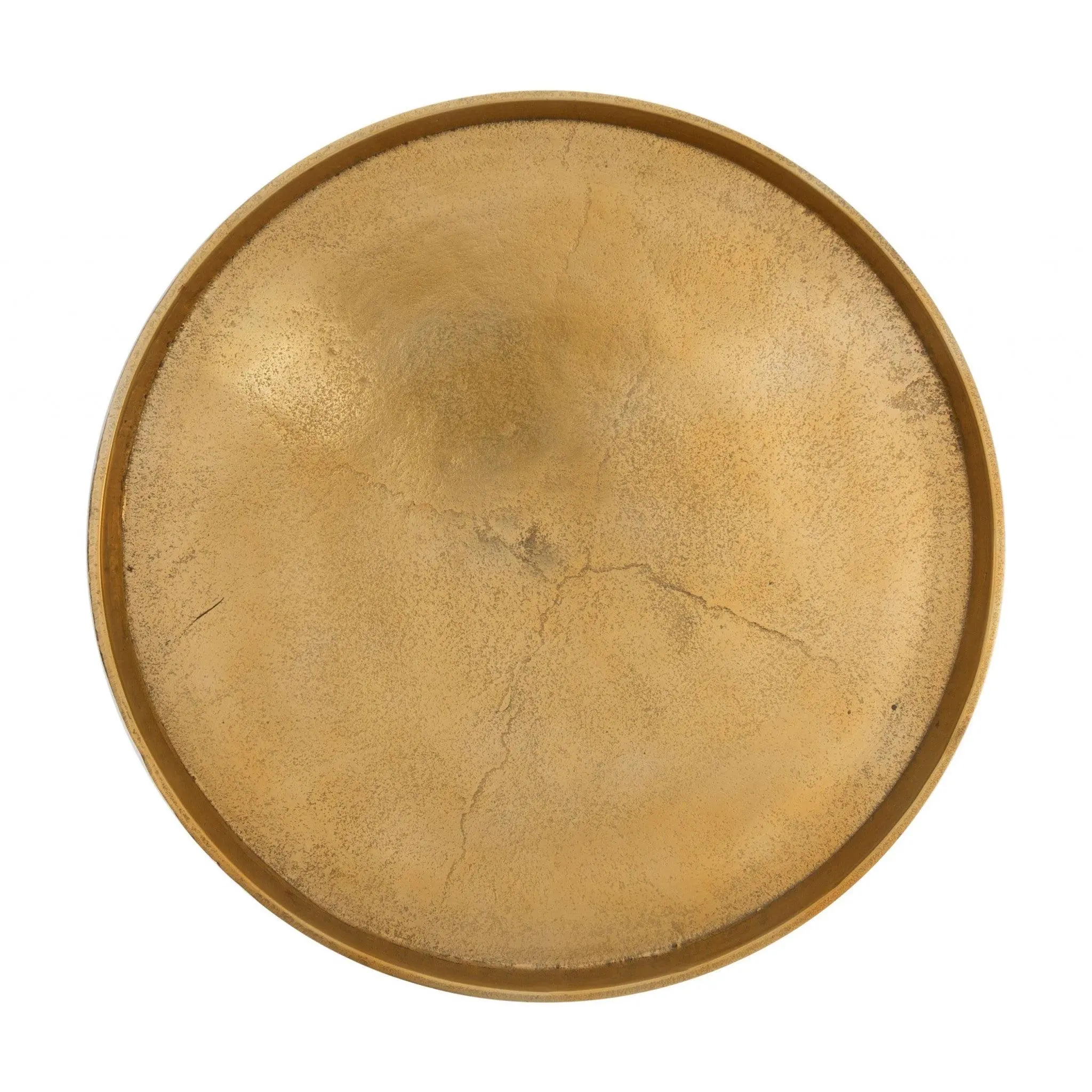 Set Of Two 13" Gold Nested Tables