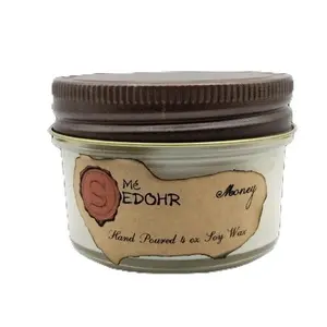 MéSedohr Manifestation Candles Stones Crystals Jar Candles Scented (Love, Purification, and Health- Eucalyptus Spearmint) (Money - Orange Citrus) 4oz Soy Wax Rustic Aroma Candle Spell Good health Money Purification Love Home Decor witchcraft gift Magic