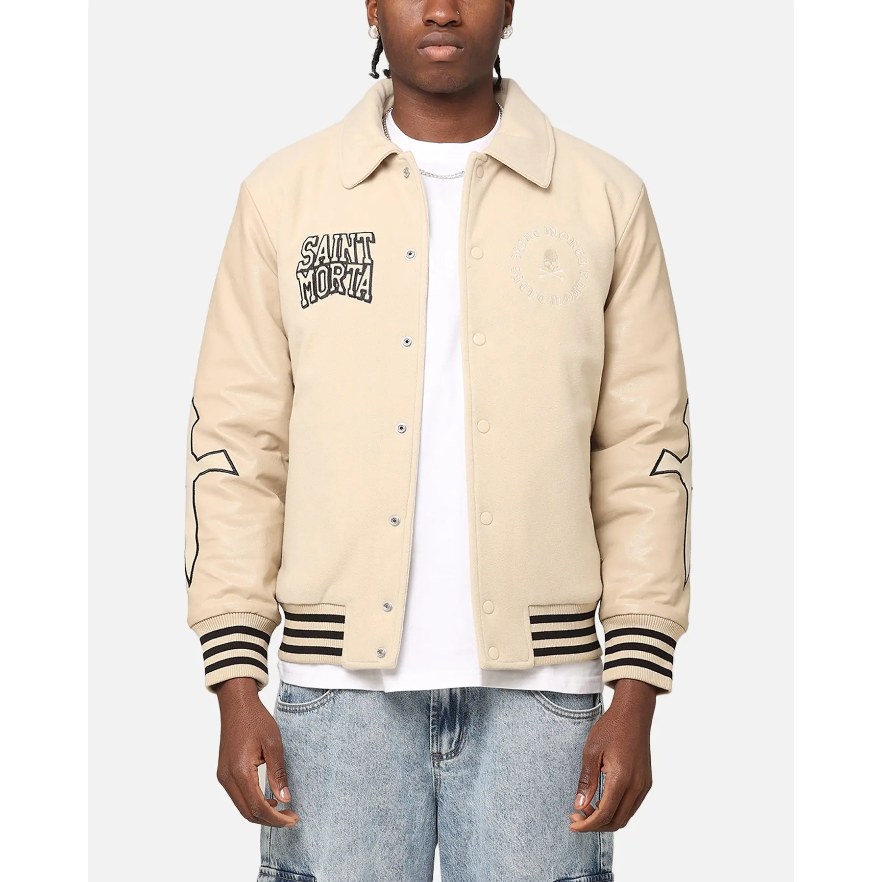 Saint Morta Ceremonies Varsity Jacket Stone