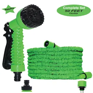 Water Hose 50 Foot Expandable Flexible Garden w/ Spray Nozzle 50 Ft Feet