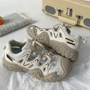 Fashion outdoor casual shoes women's summer new ugly cute shoes running sneakers hiking shoes dad shoes Training Runner summer new arrival woman crystal high heel sandal