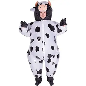 Animal Cosplay Inflatable Cow Costume Halloween Party Adult Fancy Inflatable Costume
