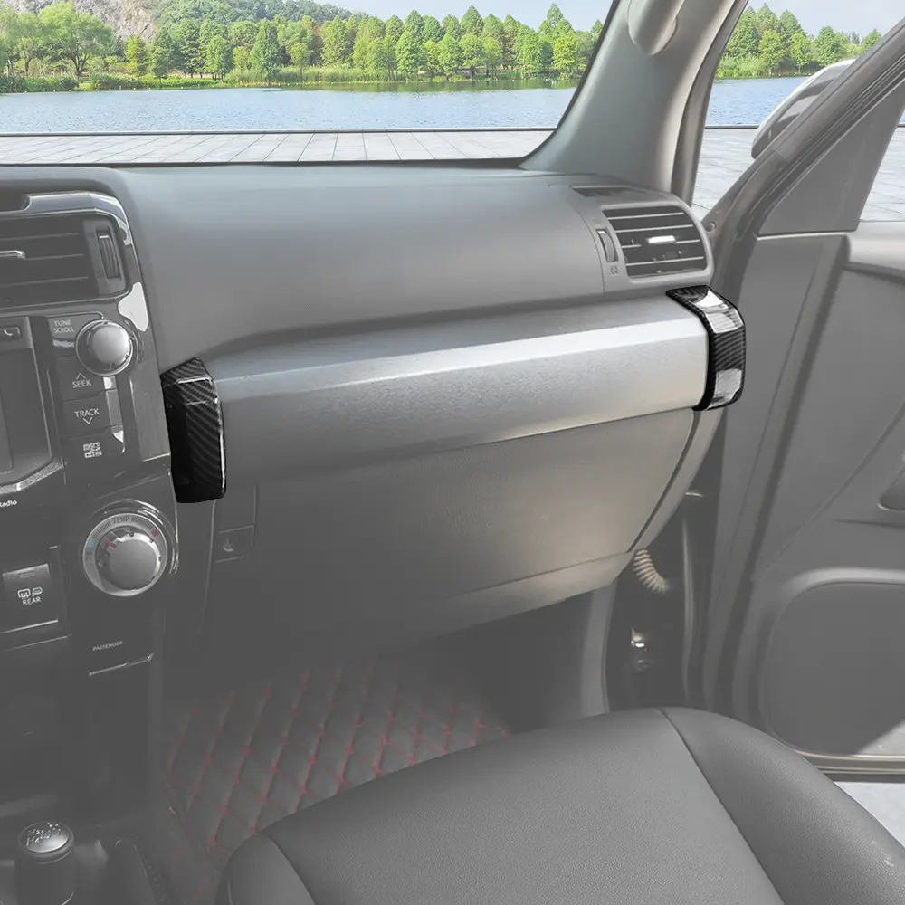 Dashboard Panel Cover Trim for 2010-2023 4Runner Co-Pilot Side, Laser-Cut Self-Adhesive UV-Resistant Car Interior Accessory, Easy DIY Installation Decal, Cars Accessories