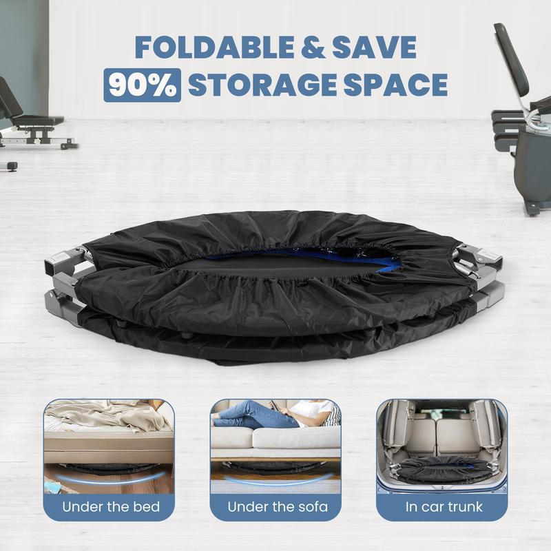 "Sweet Furniture Foldable Mini Trampoline for Adults – 40''/48'' Rebounder with Adjustable Bar for Ultimate Cardio, Strength, & Fun Workouts!" Does not apply