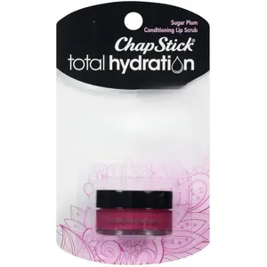 ChapStick Total Hydration Conditioning Lip Scrub - Sugar Plum Flavor for Soft and Smooth Lips
