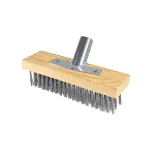 Stainless Steel Wire Brush Head Multipurpose Steel Metallic Wire Deck Brush