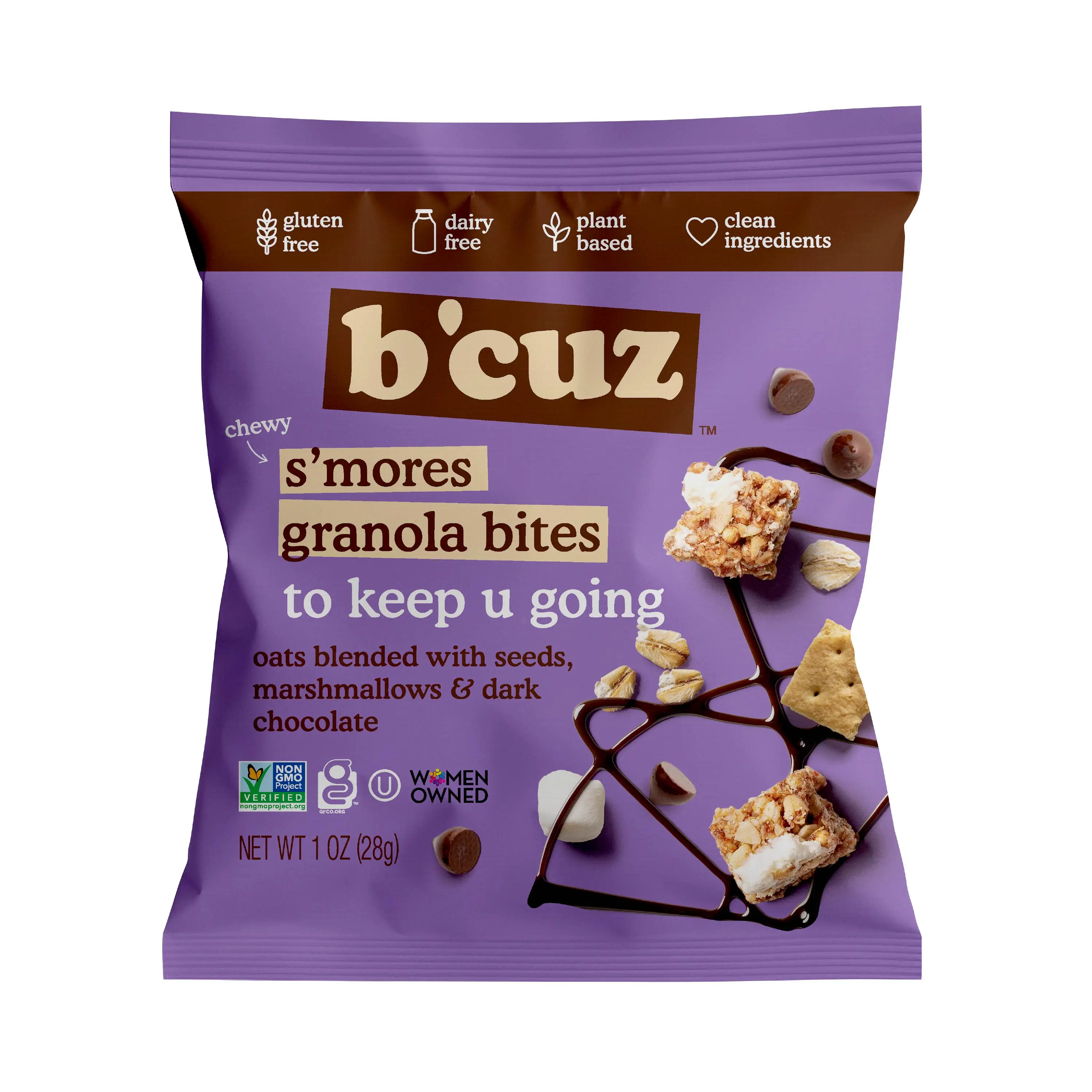 B'Cuz Granola Bites Variety Packs & Flavor Bundles | Gluten Free, Non-GMO, Vegan, Dairy Free | 1 oz(28g) per pack