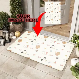 Custom Mat with Photo Personalized Kitchen Mat 20x32in, Thin Diatomaceous Earth Floor Mat, Non-Slip Natural Rubber Bottom Custom Rug for Indoor Home Decor