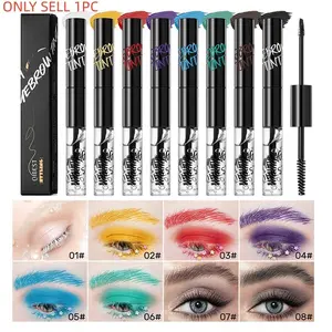 2-In-1 Dual-Ended Brow Gel, Long-Lasting Waterproof Sweatproof, Natural 3D Liquid Brow Styler, Colorful Brow & Mascara, Two-In-One, Eyebrow Dye Paste, Eyebrow Makeup