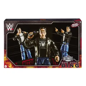WCW Nitro Real Scale Wrestling Ring Playset w/ Eric Bischoff Ultimate Edition Exclusive Figure Mattel WWE Toy Wrestling Ring Playset