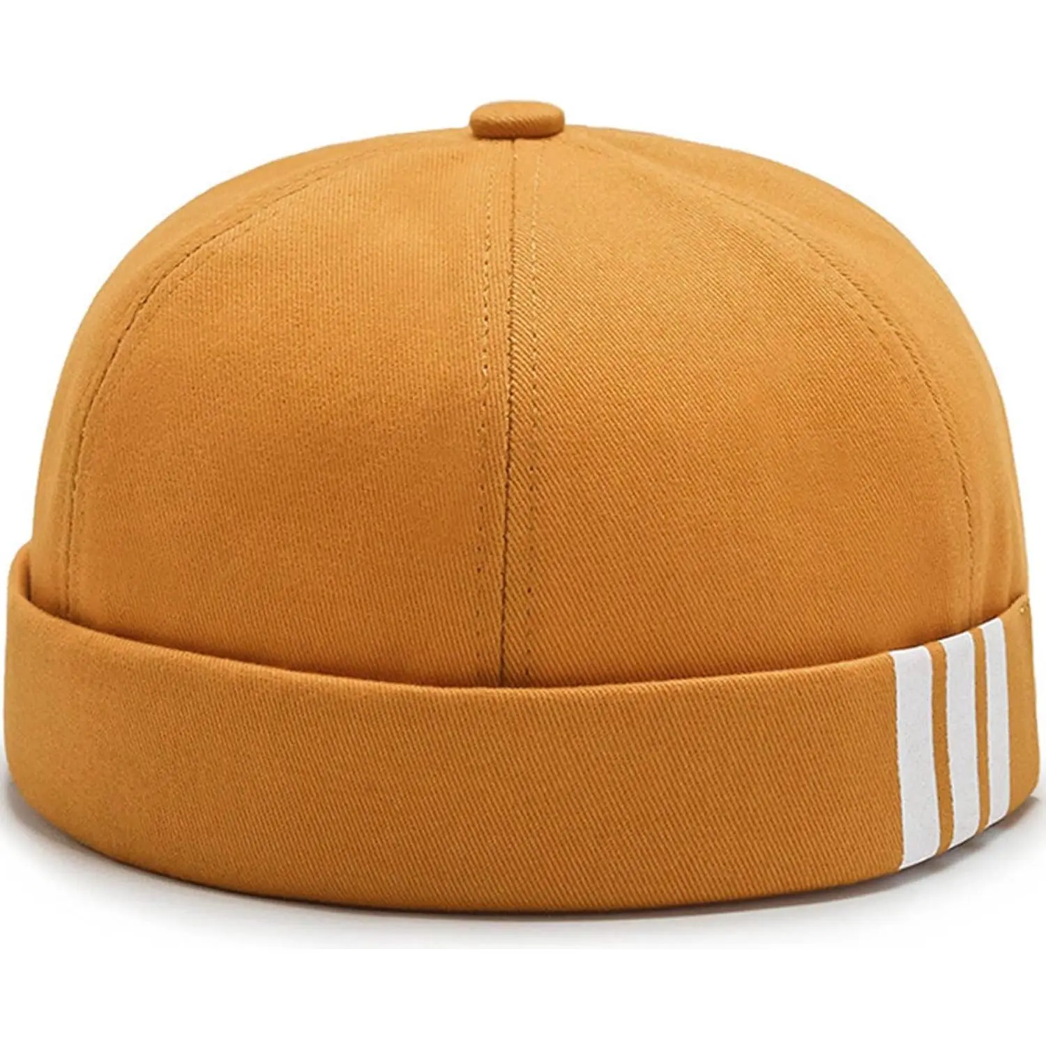Unisex Cotton Dome Brimless Peci Hat - Retro Classy Modest Prayer Attire, Sailor Docker Beanie, Hip Hop Cap, All Seasons, Easy to Carry, 22.0-23.6in/56-60cm Adjustable Comfortable for Travel, Anniversaries