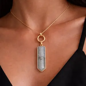 Labradorite Arrow Necklace