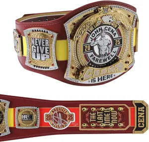 John Cena WWE Autographed 2025 Farewell Tour Brussels Replica Title Belt - Limited Edition of 25 - Fanatics Authentic Certified