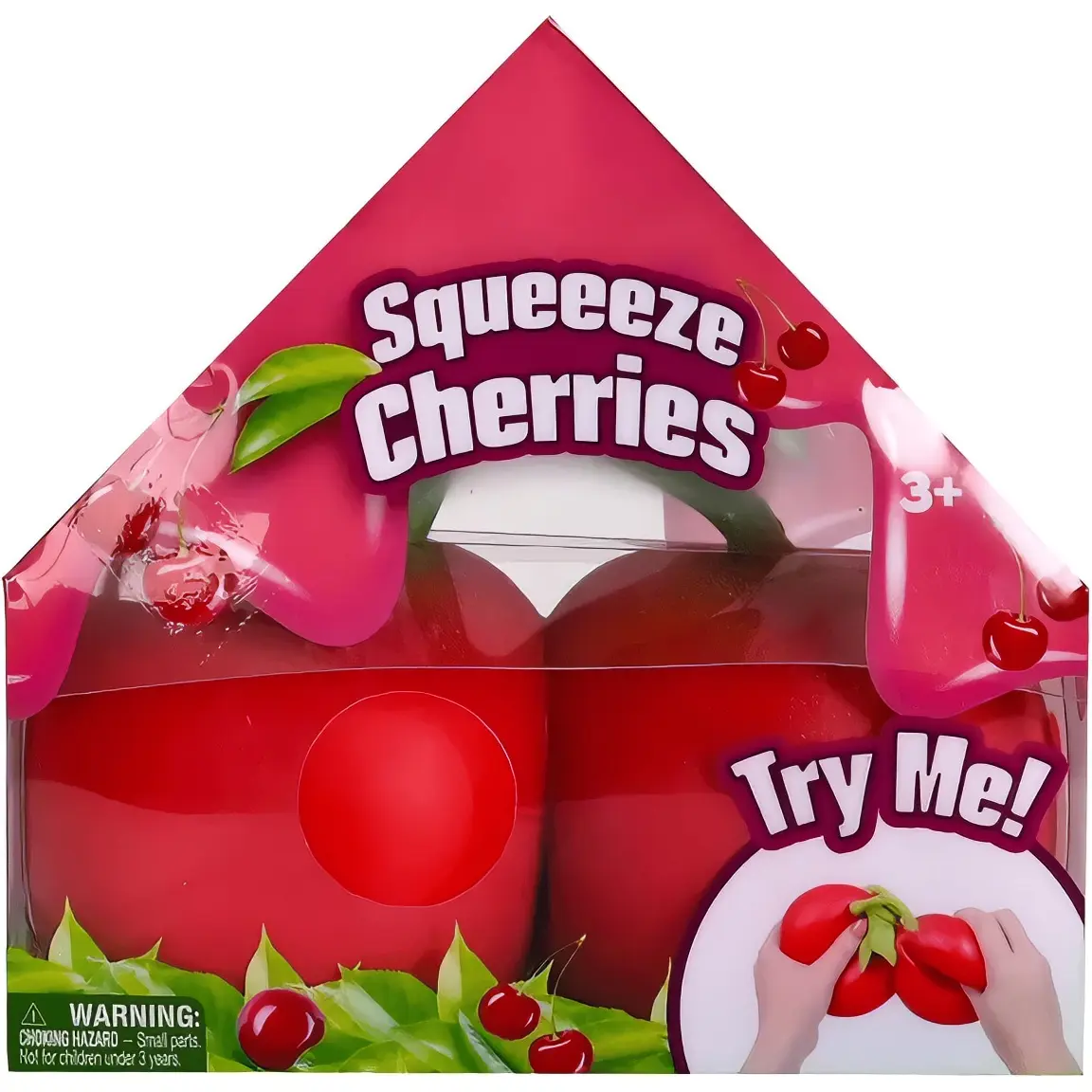 Jumbo Squeeze cherries squishy toy for kids and adults perfect for all ages
