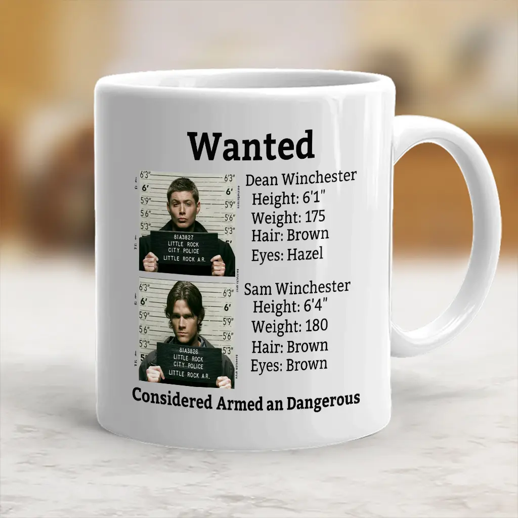 Supernatural Armed and Dangerous Coffee Cup, Supernatural Mug, Supernatural Fan Gift, Sam & Dean Winchester Brothers Coffee Mug - ctt10245 Ceramic Classic