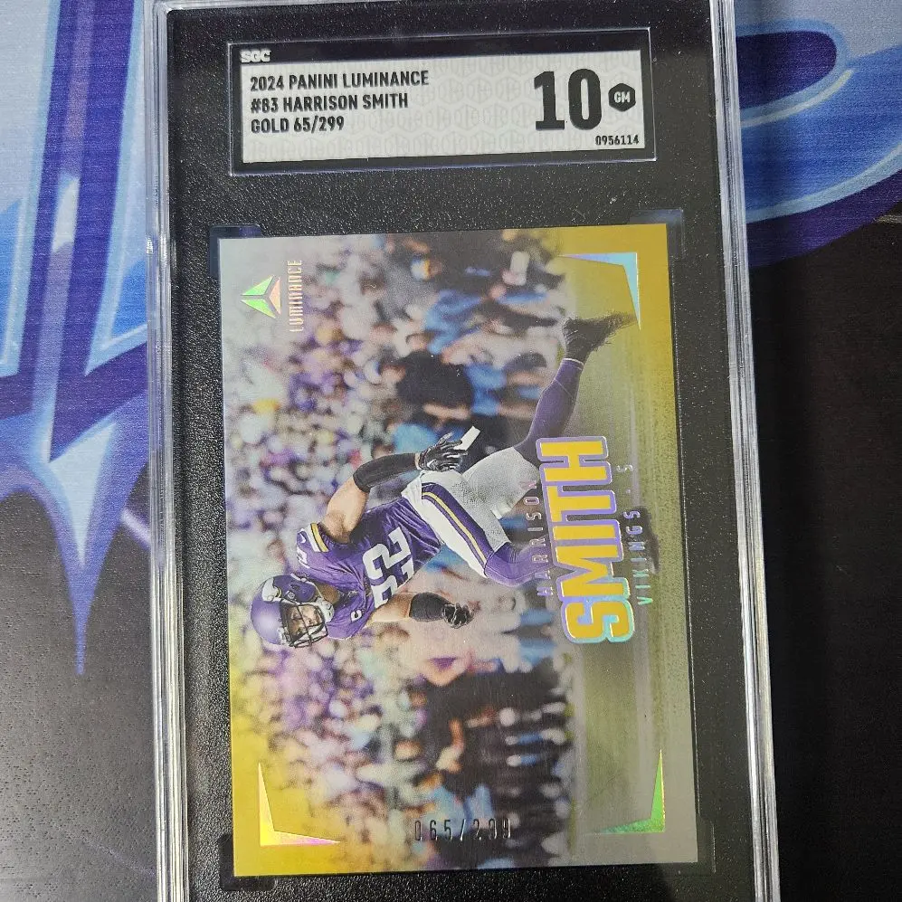 Panini Luminance 2024 #83 Harrison Smith Gold 65/299 SBC 10 Rated Football Trading Card