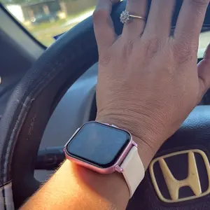 Mother's Day Gift:A 1.83-inch full touchscreen smartwatch that supports SMS and phone calls, multiple sports modes, a pedometer, a calorie counter, and is compatible with both For Android and For iphone systems.