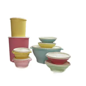 Juego de 9 Piezas Servalier para Almacenar Refrigerar - Colorful Containers in Various Shapes for Versatile Storage and Cooling