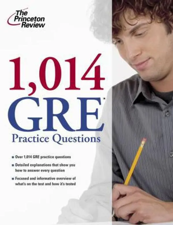 USED Book - 1,014 GRE Practice Questions (Graduate School Test Preparation) by Princeton Review (Paperback) - english