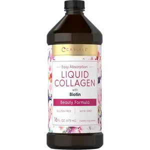 Carlyle Liquid Collagen 16 fl oz | Types I & III | with Biotin | Berry Flavored Supplement for Men and Women | Non-GMO, Gluten Free