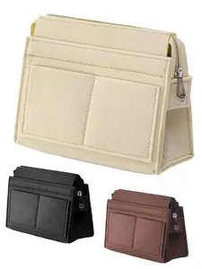 Felt Bag Organizer Insert, Multi-pocket Felt Bag Organizer for Handbag Tote Bag, Purse Organizer, Bag Accessories for Women & Men