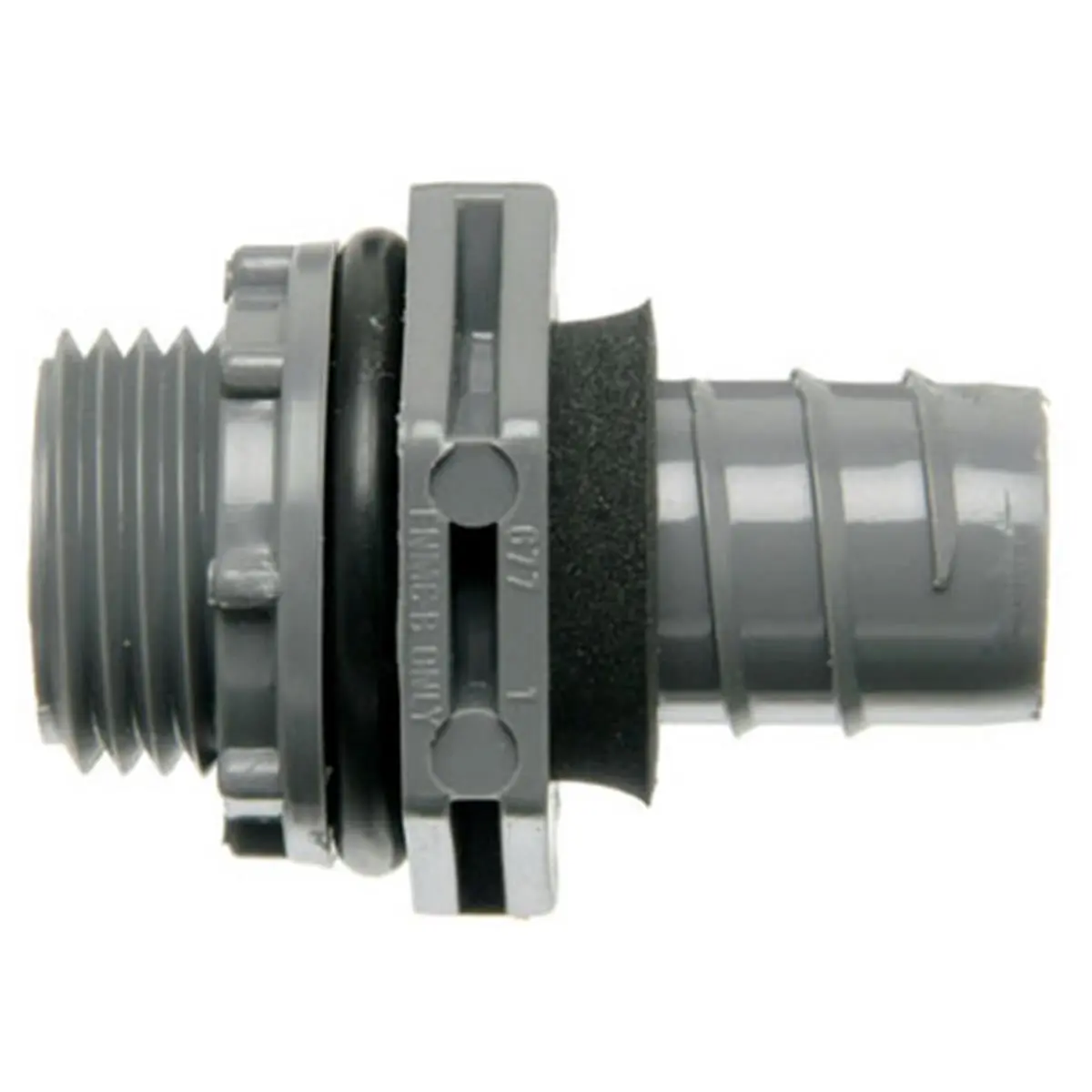 Thomas & Betts LN43EA-CTN Straight Non-Metallic PVC Liquid Tight Connector, 0.75 in, Easy Installation, Waterproof for Water Pipe (Sailing Water Sports Use), 1 Piece, No Disassembly Required