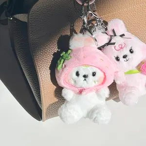 Plush Bunny Keychain – Otto Strawberry Matcha