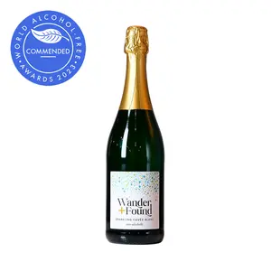 Wander + Found Alcohol-Free Sparkling Cuvée Blanc, Non-Alcoholic Drink