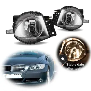 2PCS Clear Fog Lights Bumper Lamps For 2006 2007 2008 BMW E90 323i 325i 328i 330i 335i,Replace OEM 63176948373; 63176948374