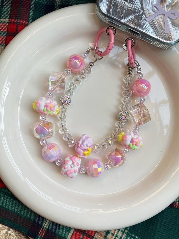 2025&2026 Dazzling Korea&Japan Style Phone & Bag Charms and Chain! Handmade with premium beads for that LUXE vibe.