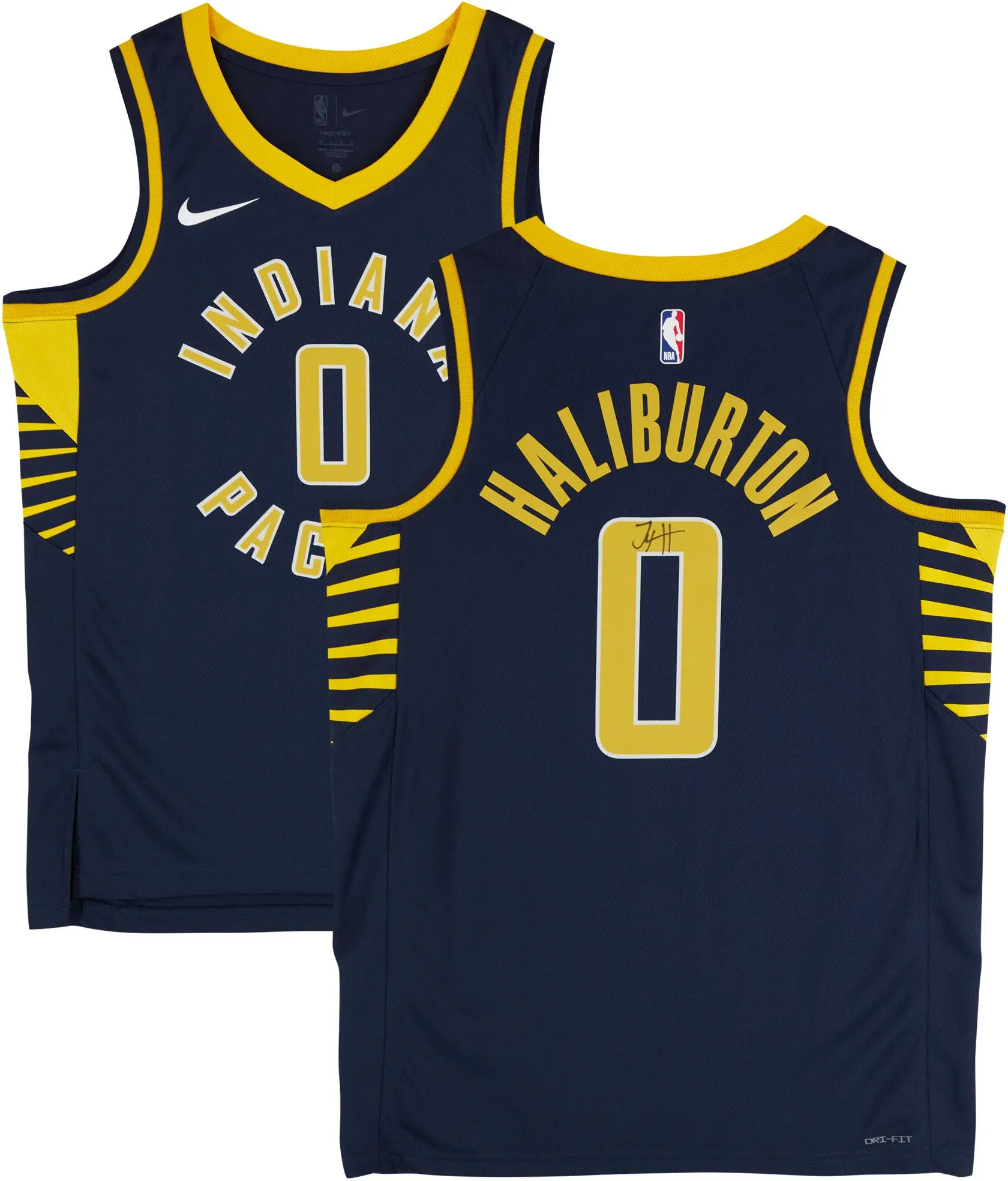 Tyrese Haliburton Indiana Pacers Autographed Nike Navy Icon Swingman Jersey - Fanatics Authentic Certified