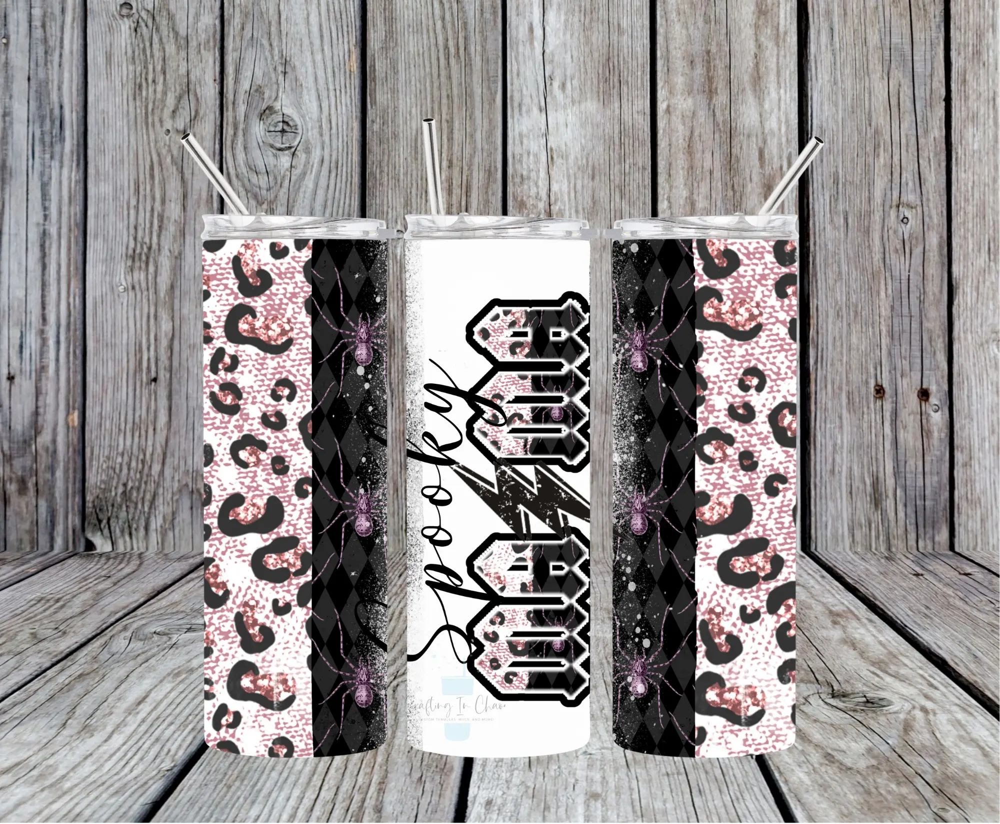 Spooky Mama Skinny Tumbler