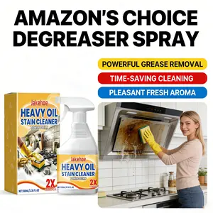 Jakehoe Kitchen Grease Cleaner Spray - Oil Stain Cleaner, Fresh Natural Scent | Dissolves Stubborn Oil Quickly