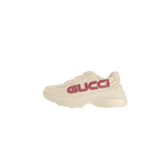 GUCCI Rhyton Round-Toe Lace-Up Low-Top Casual Sneakers for Men in Beige Trending Shoes, House White Official Shoes to Get / Maison Mihara Verifiable, with credentials and supporting global authentication