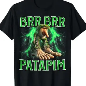 Brr Brr Patapim Funny Italian Brainrot Viral Meme Boys Kids T-Shirt GU4