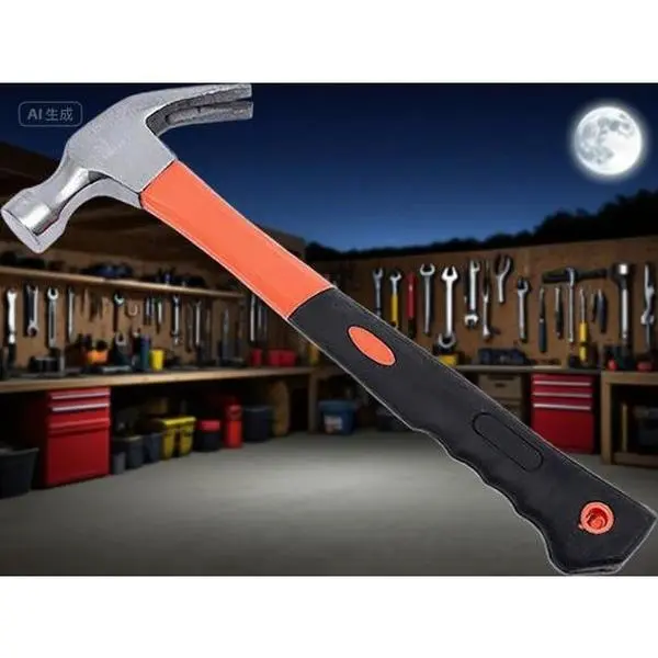 11 Oz Compact Stubby Design Claw Tack Hammer - Forged Steel Construction, Shock-Reduction Ergo Grip Handle, 315g, Nail Driving, 4in x 0.6in Hand Tool for Home, DIY Enthusiasts