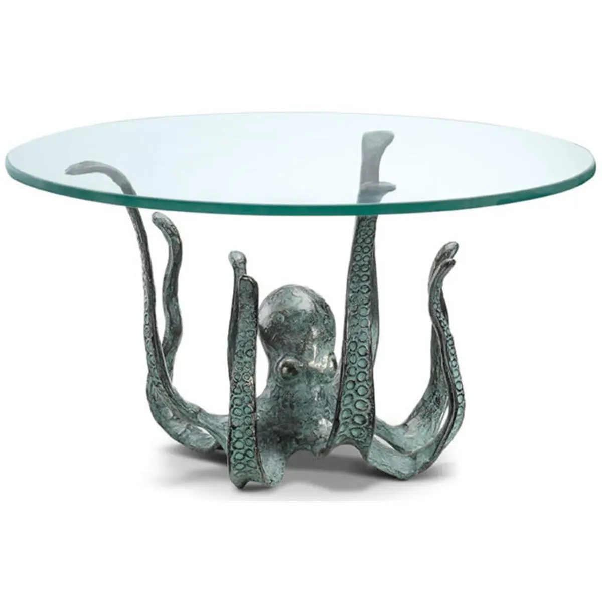 212 MAIN Octopus Table Server & Candleholder - Modern Accent Table with Octopus Base, 9x16 in, Modern Accent Tables