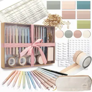 Bible Journaling Set (Selah Collection), Highlighters and Pens No Bleed, Scripture Markers, Washi Tape, Bible Tabs
