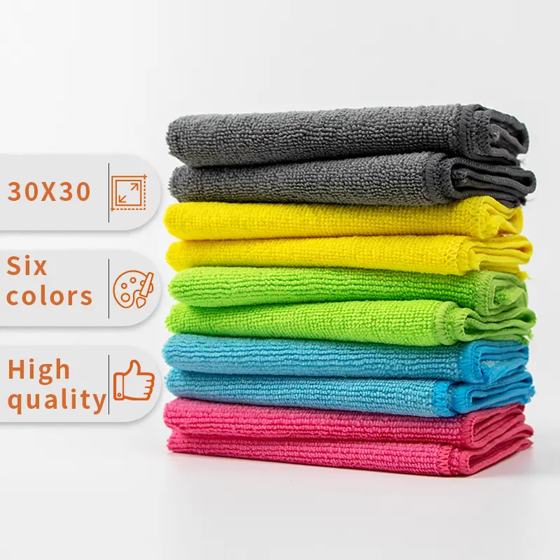 10pcs microfiber multifunctional towels, strong water absorption, not easy to shed, multifunctional use for washing cars and wiping tables Cleaning Kitchen Cloths Reusable