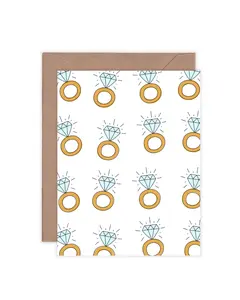 Put A Ring On It Greeting Card for Weddings, Bridal Showers and Engagements
