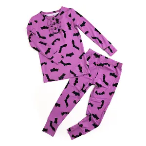 Echo Purple Bat RUFFLE TWO PIECE