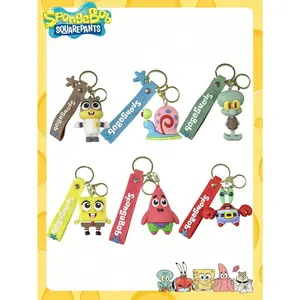 1 piece of cartoon animation keychain, made of soft rubber, suitable as cute couple bags, handmade pendants, ornaments, party gifts, and is the best holiday party atmosphere decoration for good friends.