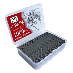Mechanical Pencil Leads 0.5mm-2mm, Reusable Art Drawing Pencils, 250/700/1000 Count, Refillable Stationery Supplies, 2 Tubes Per Pack, Art Materials