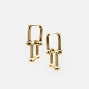 U-LOCK DROP EARRING