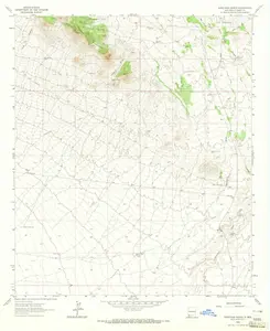 Ninetysix Ranch New Mexico USGS Topographic Quadrangle Map, 1962, 1:24000