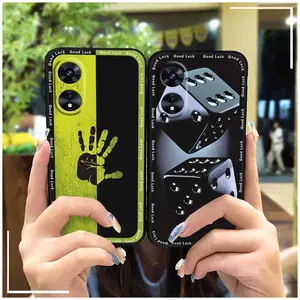 Silicone Cover Phone Case For OPPO A97 5G Phone Protector Soft case Anti-dust Waterproof Cute Shockproof Dirt-resistant TPU Full wrap Graffiti Durable Mobile Case Fashion Design