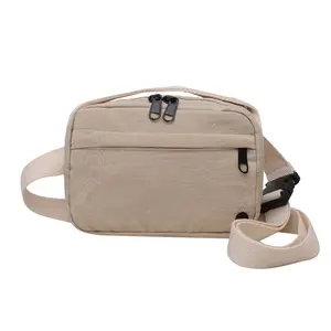 Nylon Crossbody Bag For Women Men Japanese Style Utility Shoulder Bag Multi-pocket Functional Chest Bag Casual Streetwear Satchel For Daily Commute Travel School